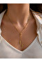 Leaf Model Ball Chain Steel Necklace - 3