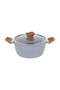 26cm Essential Casserole Non-Stick Aluminum Cookware with Granite Coating - 4