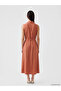 Lcw Everyday Brown A-Line Modal Blend Shirt Dress - 4