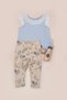 Girl's Daily Set with Lace Collar and Cotton Underwear, Summer Set, 6-36 Months