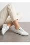 Women's White Genuine Leather Orthopedic Sole Casual Shoes - 2