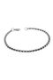 Silver Color Interlocking Albanian Elevator Unisex Men's Steel Bracelet - 2804 - 4