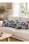 Navy Blue Duck Fabric French Villagers Patterned Decorative Throw Pillow Cover - Dowry Set of 2 - 5