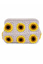 Handmade Knitted Sunflower Patterned Clutch Bag – Lined and Zippered Bohemian Women's Handbag - 2