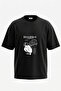 Death Note L Design Back Printed Cotton Black Oversize T-Shirt