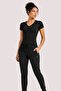 Women's V-Neck Cotton & Modal Short Sleeve Basic Stretchy T-Shirt - Comfortable Fit for Daily Use - 3