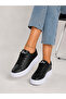Women's High-Heeled Lace-Up Sneakers - 2