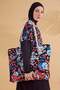 Full Covered Hijab Swimsuit Set Floral Patterned Parachute Fabric 4 Piece - M2313 - 6