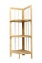 Bamboo Kitchen Accessories Bamboo Wooden Corner Shelf 3 layers