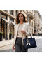 Universal Chain Scarf with Adhesive and Clip Phone Bag Suitcase Accessory Cream - 5