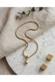 316L Steel Gold Color Snake Back Chain Model Drop Dangle Women's Necklace Stylish Jewelry - 5