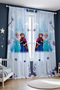 Frozen Friendship Patterned Children's Baby Room Background Curtain (Single Panel Pricing) - 3