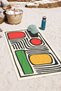 Modern Geometric Abstract Beach Towel - Minimalist Color Block Quick-Dry Microfiber Towel - 7