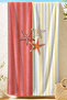 Starfish Striped Beach Towel - Marine Modern Coral Yellow Pool Quick-Dry Microfiber Towel