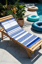 Blue and White Striped Marine Beach Towel - Minimalist Modern Mediterranean Quick-Dry Microfiber Towel - 4