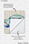 Palm Wave Striped Beach Towel - Tropical Marine Blue Beige Pool Sea Bath Beach Cover - 8