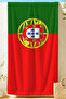 Portugal Flag Beach Towel Coverlet - Red Green Marine Style Quick Drying Microfiber Towel Coverlet - 2