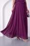 Women's Plum Slim Fit Shawl Collar Strapless Promise Engagement Evening Dress - 4