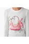 Girls Crew Neck T-shirt with Embellished Detail - Cotton - Long Sleeves - 5