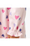 Sailor Collar Long Sleeves Dress with Heart Print - 5