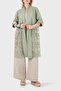 100% Linen Lace Detailed Kimono Kimono 6909330 - 4