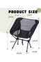 Portable Folding Camping Chair with Carrying Bag Ultralight Foldable Camping Beach Chairs Folding Lawn Chairs 64*36*31cm - 3