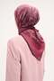 Tencel Monare Scarf Shawl Pattern Dark Fuchsia 90X90 - 4