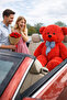 Big Teddy Bear with Bow Tie 140 cm - a Giant Gift That Will Never Be Forgotten for Your Loved Ones