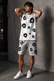 100% Cotton Oversize Men's Shorts Set with Floral Pattern, Premium Summer Comfortable Fit - 8