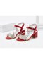 Young Girl's Ankle-Strap Evening Dress Shoes with Heels - 3