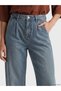 Indigo High Waist Wideleg Women's Jean Trousers - 4