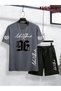 Men's Cotton Oversize New York 96 Graphic Printed Crew Neck Casual T-Shirt - 2