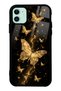 iPhone 11 Yellow Galaxy Butterfly Design Glossy Phone Case