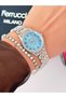 Steel Strap Numerical Model 2 Year Warranty 3 Atm Waterproof Women's Wristwatch + Bracelet Gift - 2
