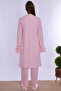Maternity Pajama Set with Nursing Features and Robe Effortt - Pink - 4