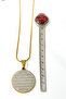 Gold Color Chain with Ayetel Kürsi & Vav Letter Written, 60 cm Thick Doc Chain Stainless Steel Necklace - 4