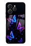 Tecno Spark 40 Neon Butterfly Dream Design Glossy Phone Case