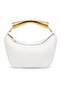 Women's Handbag with Straw Detail - 2