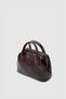 Misto Women's Faux Leather Mini Hand and Shoulder Bag Brown - 5