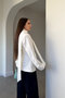 Premium Belt Detailed Jacket - White - 5