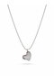 316L Steel Silver Color Minimal Heart Design Necklace