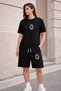 Unisex Oversize Printed T-Shirt and Shorts Set – Comfortable Fit for Daily Use Summer Two-Piece Streetwear Set