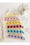 Hand-Knitted Floral Motif Triangle Bandana – Bohemian Style Cotton Summer Headscarf / Hair Bandana - 2