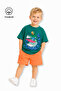 Parrot Printed Casual Short Sleeve Summer Boy's T-Shirt
