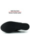 Rachel Black Genuine Calfskin Perforated Elastic Wedge Heeled Slippers - 7