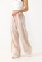 Women's stone detailed loose cut linen look trousers cream - 3