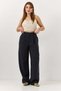 Women's High Waist Relaxed Cut Seasonal Trousers Black - 2
