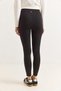 Women's black high waist stretchy and firming sports leggings - 4