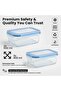 Glass Containers with BPA-Free Locking Lids - Food Storage, 100% Leakproof Lunch Boxes, Freezer - Set of 4 - 5