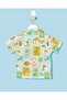 Infant Boys Green Printed Mandarin Shirt - 4